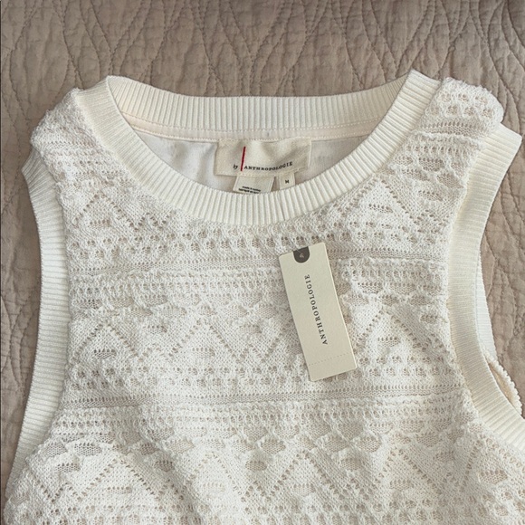 Anthropologie ivory Lace Mini Dress - Picture 10 of 11